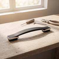 Smooth Suitcase Handle with Curved Grip Compact Suitcase Handle Replacement Stable Hardware Sturdy