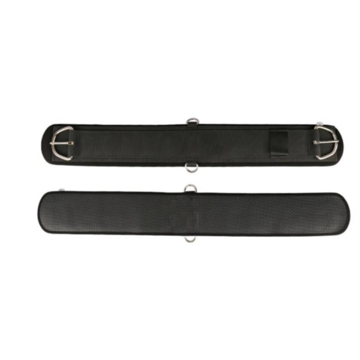 Western Cinch Padded Belt Textured Horse Girth with Rings for Equestrians, Riders, Trail Riding