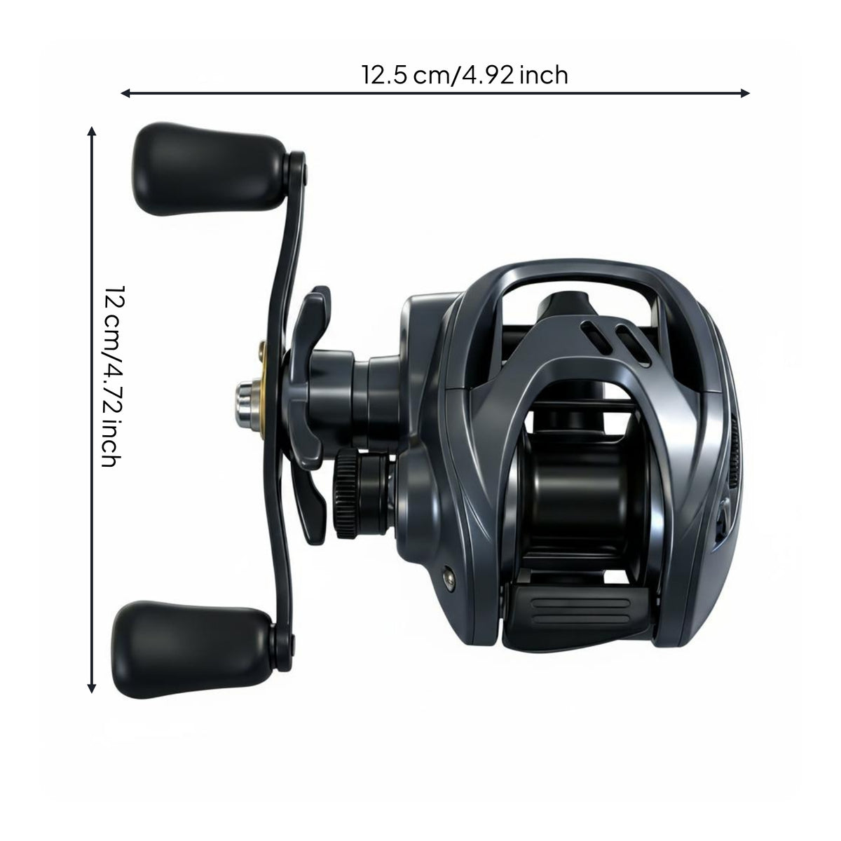 Long Cast DC Baitcasting Reel Lightweight Electronic Brake Reel Fast Retrieval for Lure Fishermen