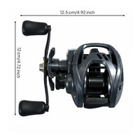 Long Cast DC Baitcasting Reel Lightweight Electronic Brake Reel Fast Retrieval for Lure Fishermen