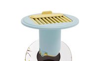 Universal Fit Anti-Odor Floor Drain Insert Easy to Clean Shower Drain Hair Catcher Fast Drainage Plumbing Fixture Proof for Bathroom, Kitchen, Laundry Room, Basement