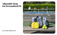 Pickleball Paddle Bag Adjustable Strap Crossbody Pickleball Pouch Single Shoulder Paddle Case External Pocket for Outdoor