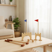 Wooden Golf Set Indoor Kids Golf Set Outdoor for Playroom, Preschool, Nursery