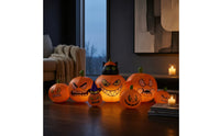 Inflatable Pumpkins with Black Cat 8ft Inflatable Black Cat and Pumpkin Outdoor Inflatable Pumpkin Display for Homeowners, Families, Lawn, Garden