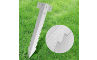 10 Pieces Galvanized Sleeper Bracket Heavy-Duty Metal Sleeper Bracket Screw Holes Galvanized Steel Stake for Fence Posts