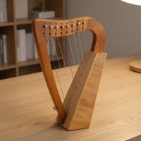 String Harp Compact Lyre Lightweight String Instrument for Hobbyists, Home Practice