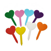 Heart-shaped Garden Plant Markers for Succulents and Seedlings, Random Colors