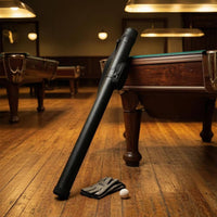 Billiard Cue Case with Shoulder Strap Zippered Pool Sticks Carrier Bag with Pockets Sheltering for League Nights