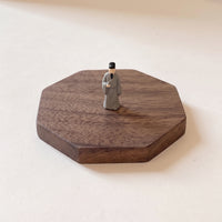 Premium Solid Walnut Display Base Minimalist Walnut Display Base Modern Wooden Pedestal Simple for Collectors