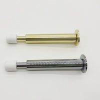 Solid Brass Floor Mounted Door Stop with Bumper for Home and Office