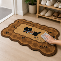 Absorbent Non-Slip Diatomaceous Earth Bath Mat for Bathroom Kitchen Entryway