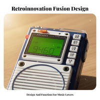 Digital Transmission Processing Full-Band Emergency Radio Built-in Flashlight Bluetooth Speaker TF Card Playback Outdoor Electronics Portable Design for Travelers, Survivalists, Camping, Emergencies, Travel, Power Outages