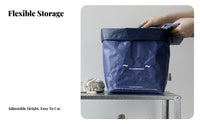 Foldable Paper-Like Pouch Easy to Clean Organizer Pouch Waterproof