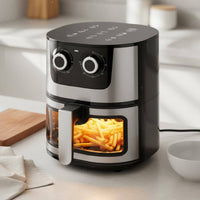Electric Air Fryer Oil Cooking 7L Air Fryer Oven Multi-Functional Compact Touchscreen Cooker for Healthy Conscious People, Family Gatherings