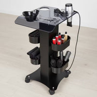 Rolling Salon Cart Caster Wheels Salon Side-Mounted Cups for Barbers