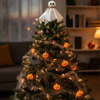 Lightweight Halloween Ghost Tree Topper Spooky Ghost Tree Topper Cute Decoration Sturdy
