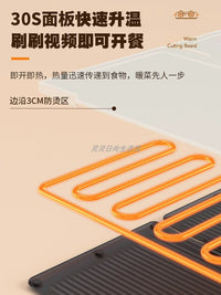 110V拼接暖菜板出口美国可折叠热饭菜板保温板家用多功能加热垫盘