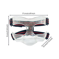 Basketball Nose Guard Breathable Design Basketball Face Guard Non-Obstructive View Impact Resistant for Athletes