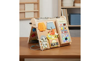 LED Busy Life Skills Panel Skills Training Four-in-One Sensory Board Multifunction Infant Toy for Infants, Young Children, Home, Nursery, Preschool