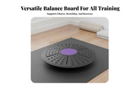 Wooden Balance Board Versatile Wooden Wobble Board Central Training Stability Disc Space-Saving Fitness Equipment High Weight