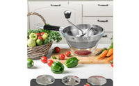With Sieve Stainless Steel Food Mill Easy to Clean Stainless Steel Ricer Interchangeable Disks Kitchen Tool Heavy Duty