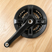 Mountain Bike Crankset Easy Gearing Triple Chainring Crankset Chain Retention Cycle Chainset