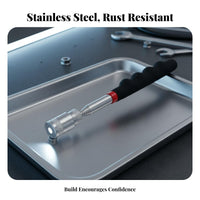 Telescopic Attractive Pickup Tool Non-Slip Grip Extendable Magnetic Tool Rod Extendable Magnetic Tool Stick Pocket Fastener