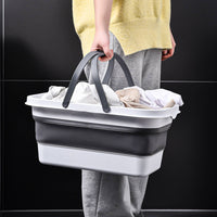 Foldable Plastic Container Compact Basin Portable for Small Apartments