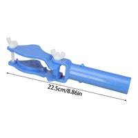 Extended Arm Blue Mounting Clamp Curved V-Pad Clamp