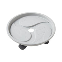 Square/Round Plant Caddy with Wheels and Water Tray, Heavy Duty Rolling Planter Stand