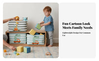creature Toy container Large Capacity Foldable Rectangular Container foldable Design adaptable for children, infants