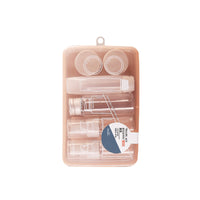 Travel Cosmetic Dispenser Bottle Set with Storage Case - 7 Pieces