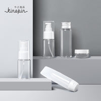 Travel Cosmetic Dispenser Bottle Set with Storage Case - 7 Pieces