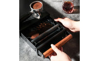 Coffee Grounds Drawer Knocks Box Drawer Vented Coffee Grounds Container with Handle for Baristas