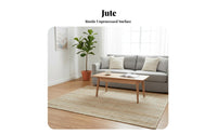 Jute Rug Sturdy Woven Jute Carpet Easy to Neatly Crafted Woven Carpet for Interior Decorators, Homeowners, Living Room, Bedroom, Entryway
