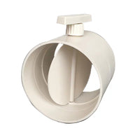 PVC Ventilation Duct Manual Volume Control Damper with ABS Plastic Butterfly Valve