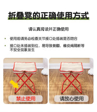 音乐节折叠凳户外露营椅子马扎钓鱼便携式便携笔袋排队成人神器板 大号【红色笔盒款】折叠凳800d双层牛津布/承重250斤