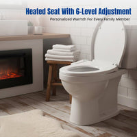 Smart Thermostatic Toilet Seat, PP Board, Waterproof, Quiet, Multiple Sizes, Easy Install, Family Use