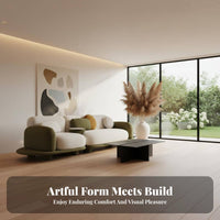 Pebble-Shaped Settee Irregular Shape Living Room Furniture Artistic design Sectional Couch for Interior Designers, Homeowners, Reception Showroom
