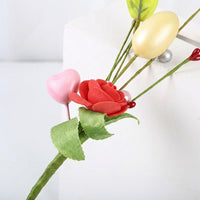Artificial Easter Egg Branch Easy Maintenance Easter Egg Floral Stem Flexible Decorative Spring Twig Branch for Home Stylists, Wreath Making, Vases