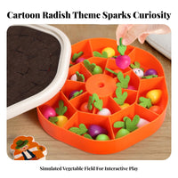 Educational Pulling Carrot Toy Memory Training Carrot Harvest Game Fine Movement Skill Development for Toddlers, Preschoolers
