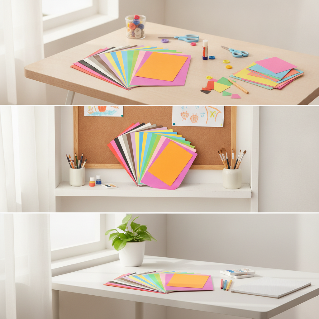 180g Thickened 4K Colored Mixed Hard Cardboard Large Sheets for Kids DIY Handicraft Origami Art Painting Wholesale