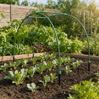 Green Garden Plant Flower Vegetable Greenhouse Fiber Rod Insect Net Arch Kit DIY Anti-Bird Protection