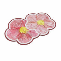 Water Absorbent Flower Shaped Bath Mat Soft & Comfortable Floral Bathroom Rug Easy to Clean Soft Flower Mat Long-Lasting