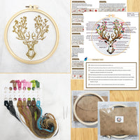 DIY 3D Ribbon Embroidery Kit for Beginners - Portuguese Artist Design