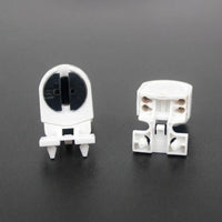 Home Office T5 Lamp Holder with Flame Retardant PC Material, Non Shunted T5 Fluorescent Lamp Base for Grille Light Replacement, 500V 2A, Pack 2
