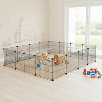 Small Creature Playpen Plastic Joints Modular Pet Pen Small Creature Enclosure Sturdy for Indoors