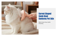 Cat Hair Thinning Comb, Dual-Use Cat Grooming Brush, Shedding Removal Tool for Long Hair, Compact, Home Cleaning