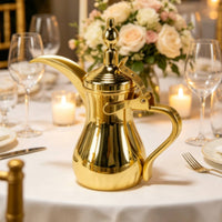 Middle Eastern Coffee Pot Traditional Coffee Pot Decorative Pitcher with Lid for Hosts, Weddings, Cafes