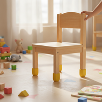 Kids' Chair Leg Caps Non-Slip Rubber Protectors for Kindergarten Stools and Chairs